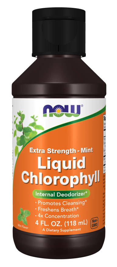 Now liquid chlorophy ii extra strength mint 4 fl