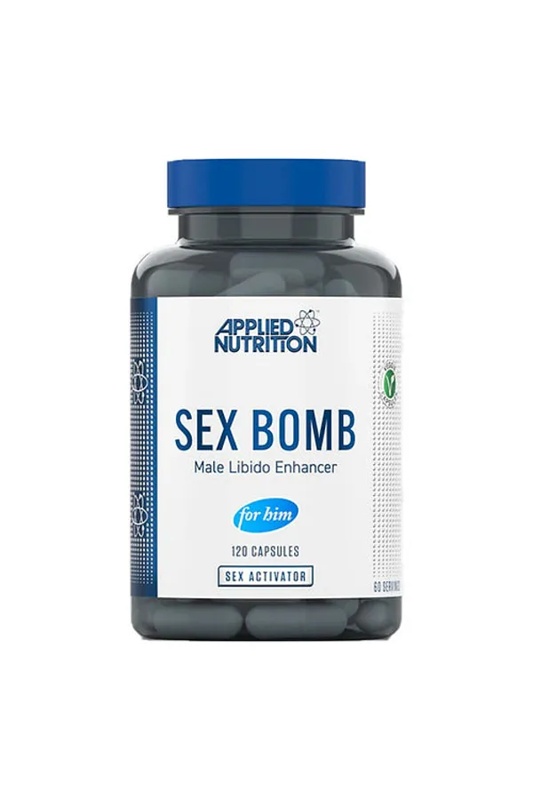 APPLIED NUTRITION SEX BOMB MALE LIBIDO ENHANCER , 120 V CAPS