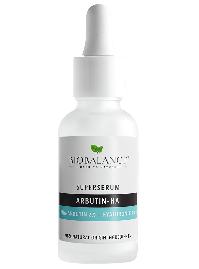 BIOBALANCE Super Serum Arbutin -HA Alpha -Abrutin 2% + Hyaluronic 4D 2%
